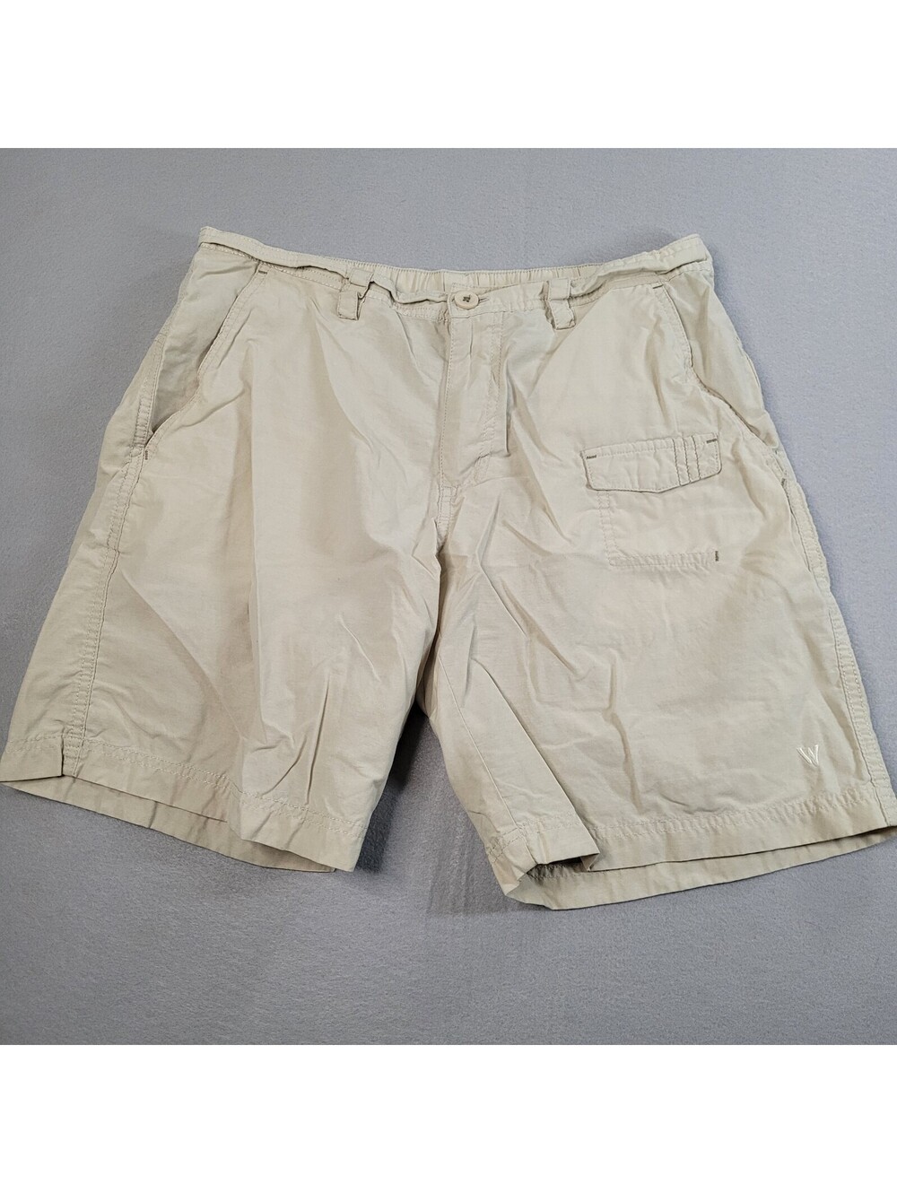 White Sierra Mens Size L Hiking Shorts Khaki Tan Trail Utility Outdoor casual W